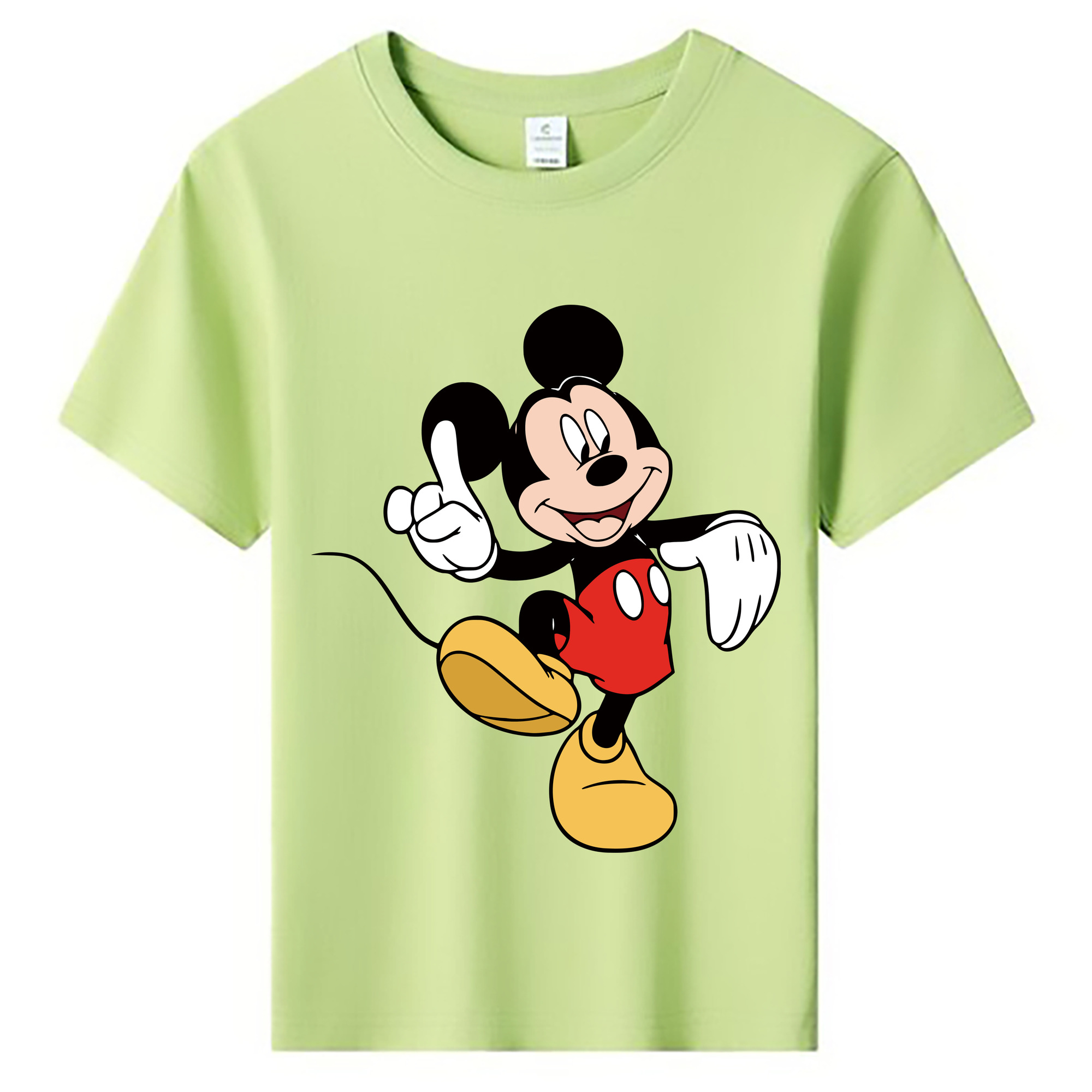 ミッキーマウス Mickey Mouse 綿100％キッズTシャツ（フロントプリント）